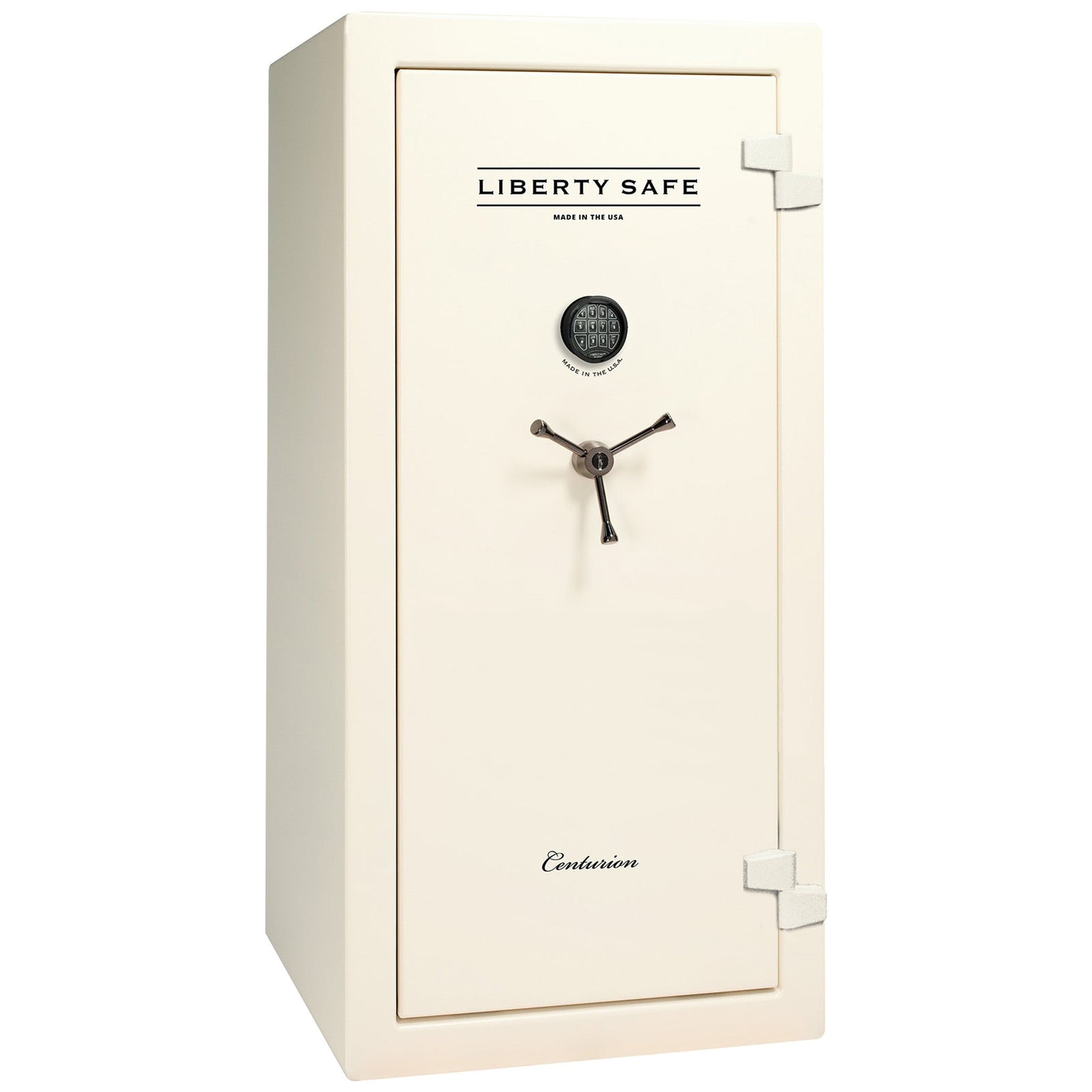 Centurion 24 DLX Textured White | Black Chrome Hardware | 40 Minute Fire Rating | Level 1 Security | Closed Door