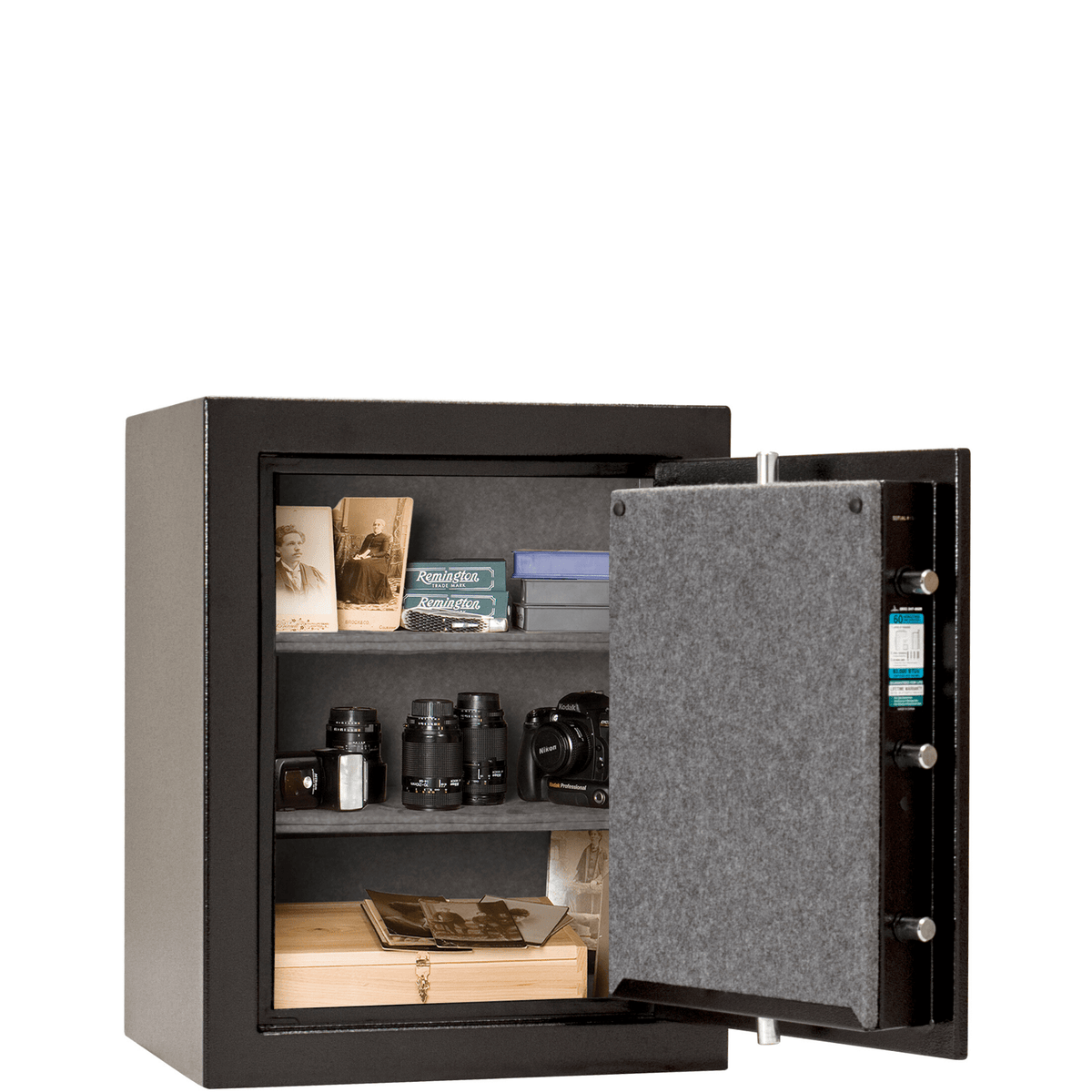 Premium Home | 08 | 90 Minute Fire Protection | Gray | Electronic Lock | Dimensions: 30&quot;(H) x 24&quot;(W) x 22.5&quot;(D)
