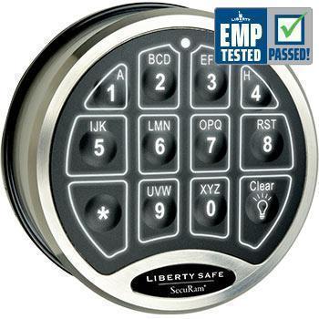 Liberty Safe-accessory-electronic-lock-backlit-chrome